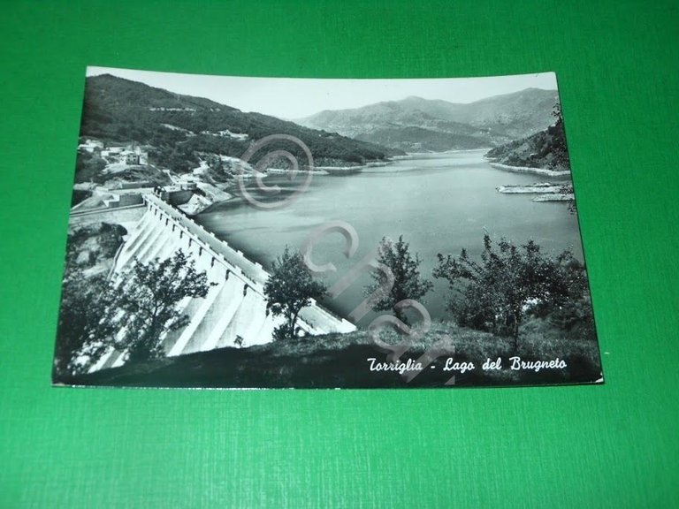 Cartolina Torriglia - Lago del Brugneto 1969