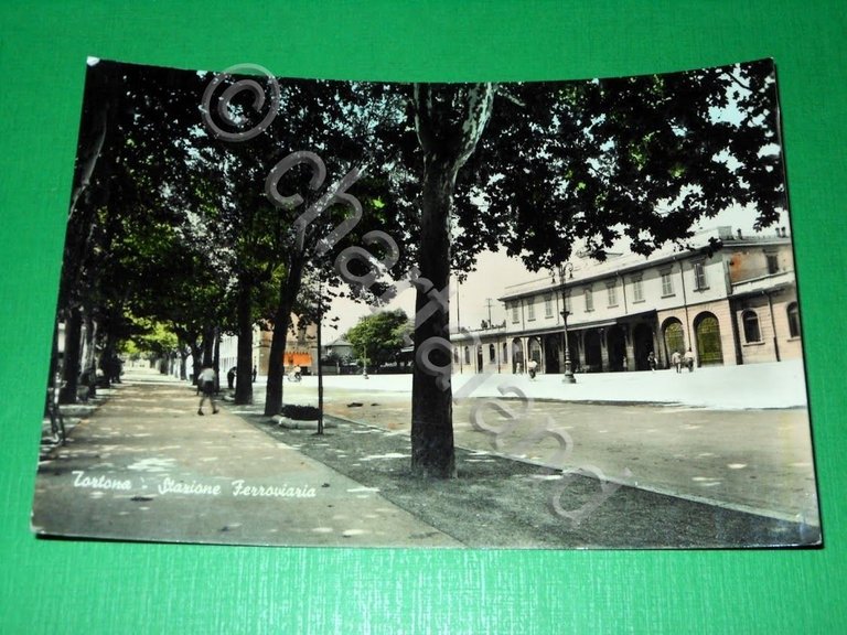 Cartolina Tortona - Stazione Ferroviaria 1960 ca