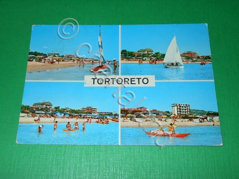 Cartolina Tortoreto Lido ( Teramo ) - Vedute diverse 1972.
