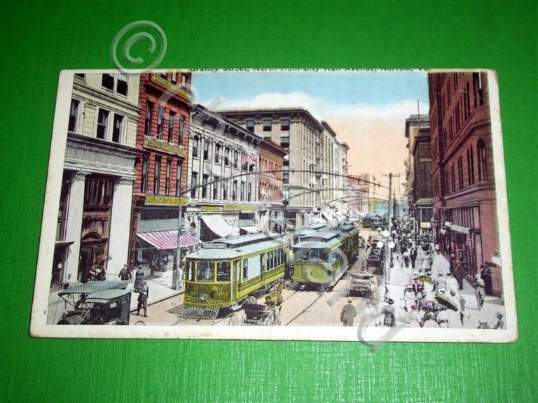 Cartolina Tram / Tramway - Norfolk - Granby Street, North …