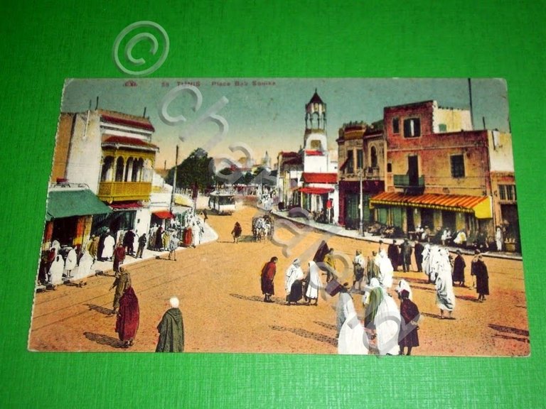 Cartolina Tram / Tramway - Tunis - Place Bab Souika … | Immagine Gallery 2