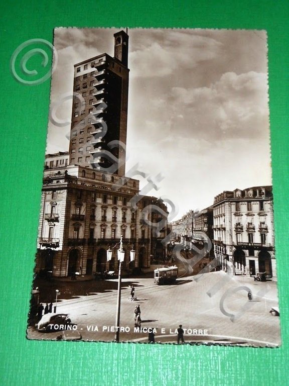 Cartolina Tram Tramway Torino - Via Pietro Micca e la …