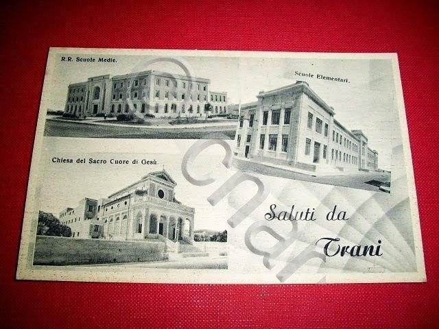 Cartolina Trani - Vedute diverse 1940 ca.