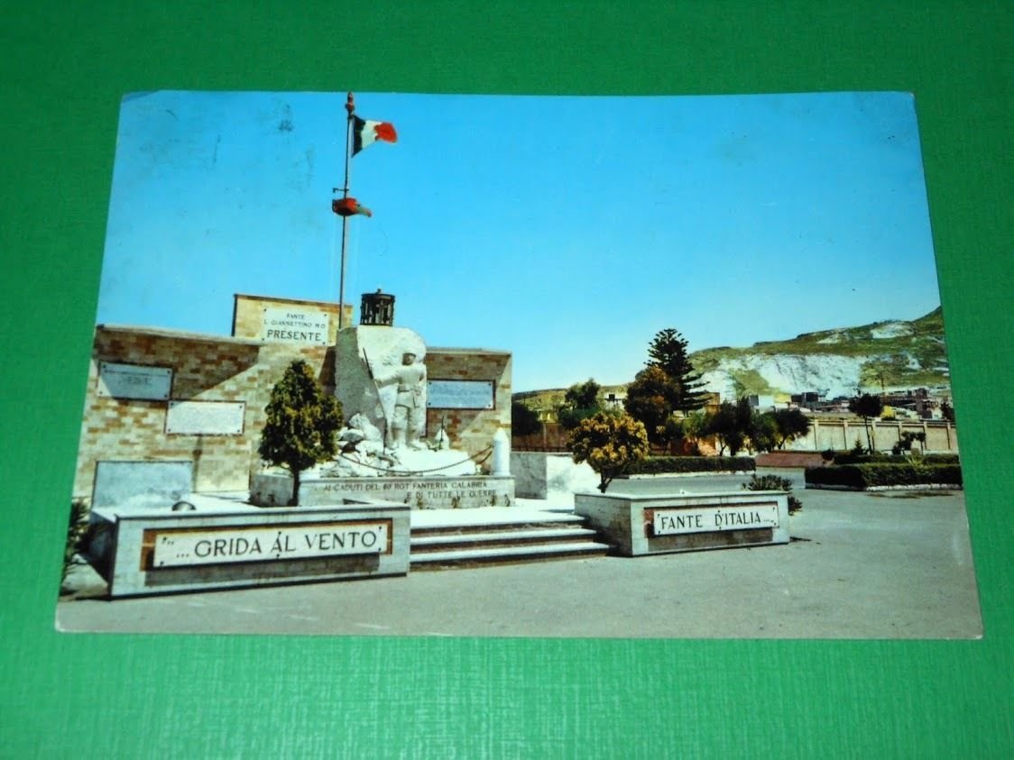 Cartolina Trapani - Caserma Fante L. Giannettino M.O. 1971.