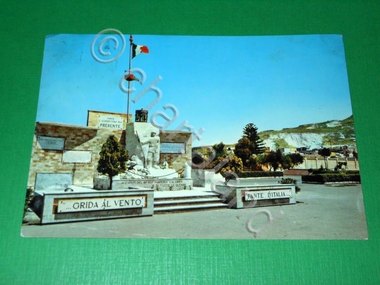 Cartolina Trapani - Caserma Fante L. Giannettino M.O. 1971.