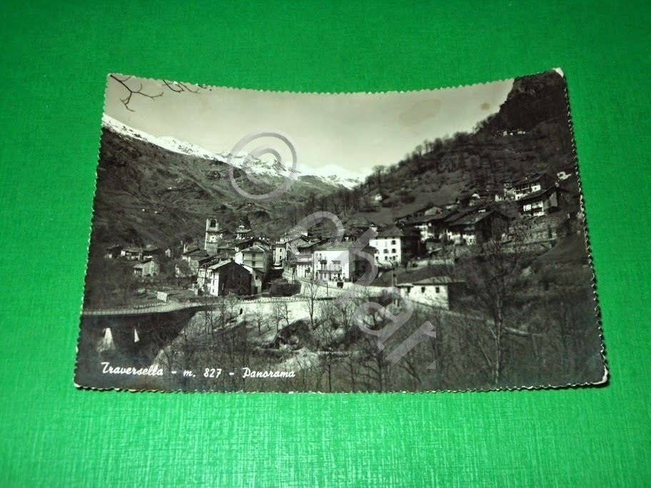 Cartolina Traversella - Panorama 1970.