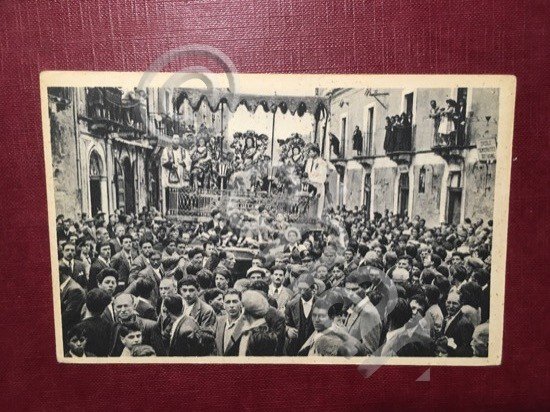 Cartolina Trecastagni - Festa Sant'Afelio - 10 Maggio - 1920 …
