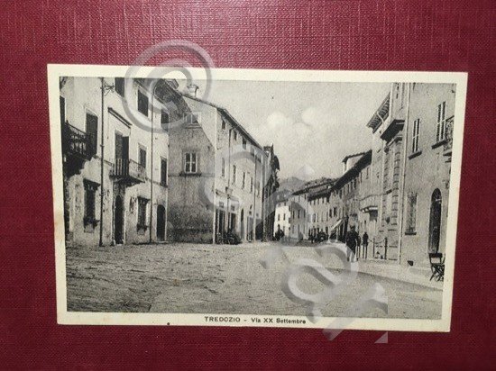 Cartolina Tredozio - Via XX Settembre - 1920 ca