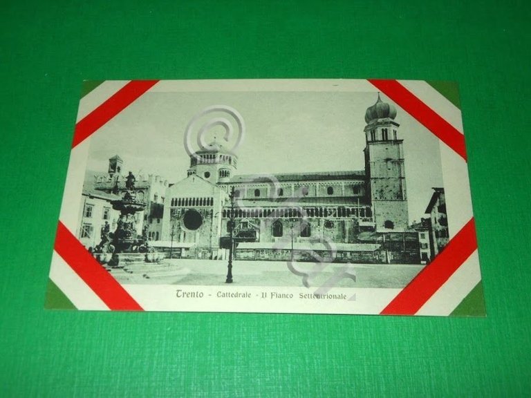 Cartolina Trento - Cattedrale - Il Fianco Settentrionale 1918 ca