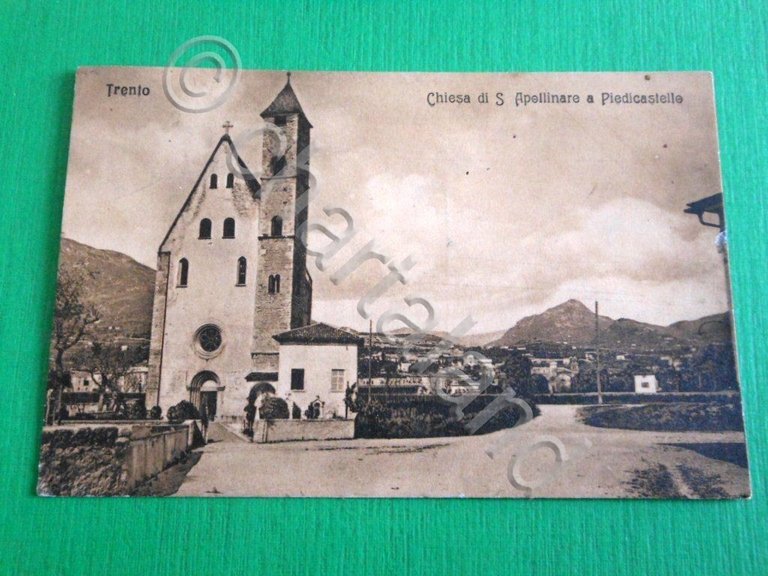 Cartolina Trento - Chiesa di S. Apollinare a Piedicastello 1910