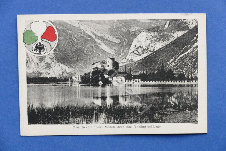 Cartolina Trento - Dintorni - Veduta del Castel Toblino col …
