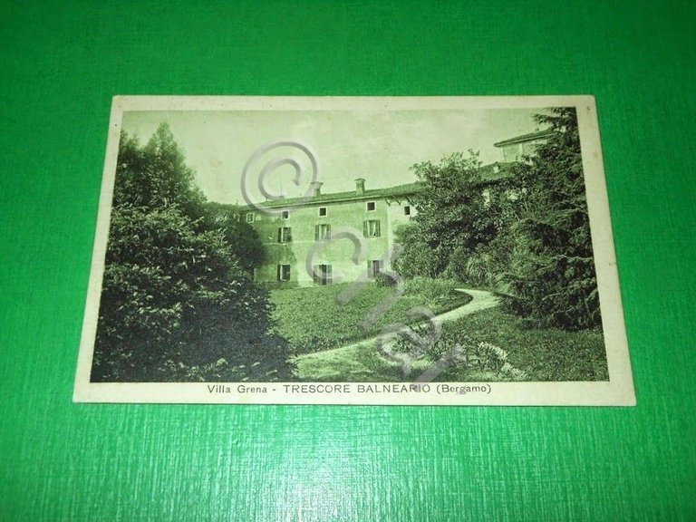 Cartolina Trescore Balneario ( Bergamo ) - Villa Grena - …