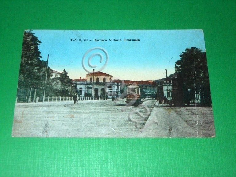 Cartolina Treviso - Barriera Vittorio Emanuele 1919