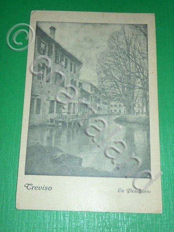 Cartolina Treviso - La Peschiera 1915.