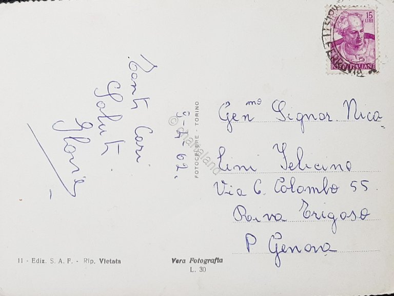 Cartolina Treviso - Riviera S. Margherita - 1962