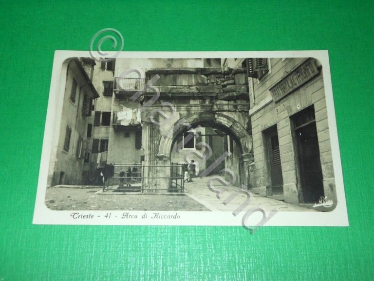 Cartolina Trieste - Arco di Riccardo 1920 ca