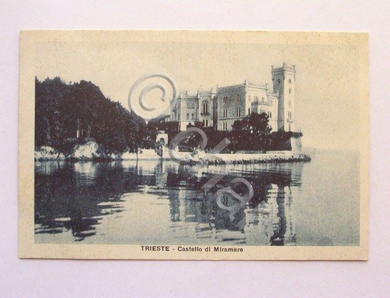 Cartolina Trieste - Castello di Miramare 1940 ca | Immagine Gallery 2