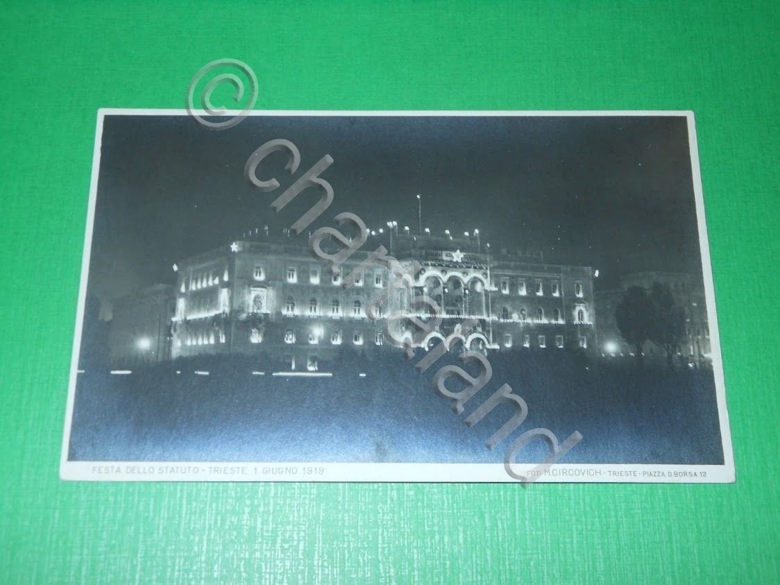 Cartolina Trieste - Festa dello Statuto 1 Giugno 1919 ( …