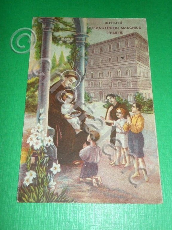 Cartolina Trieste - Istituto Orfanotrofio Maschile 1934