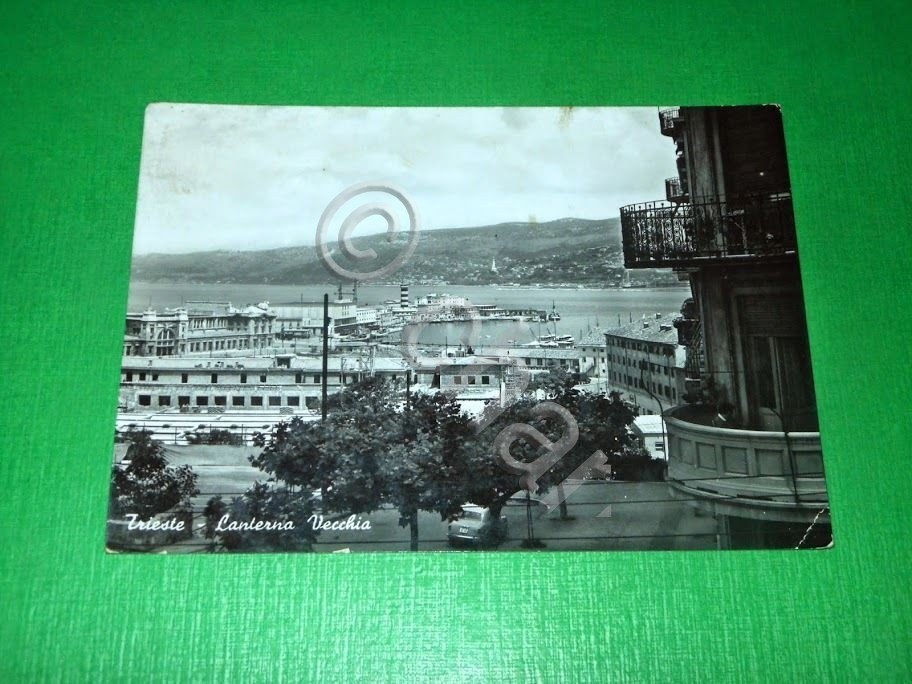 Cartolina Trieste - Lanterna Vecchia 1955.