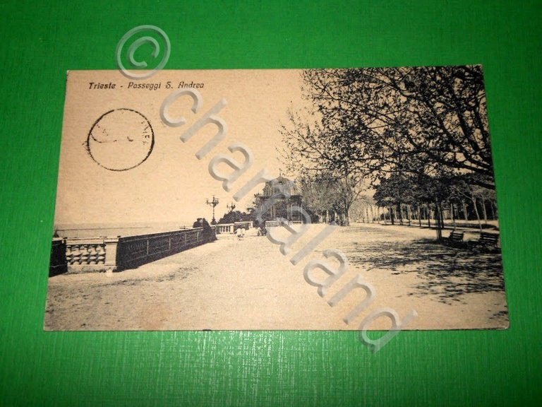 Cartolina Trieste - Passeggi S. Andrea 1922