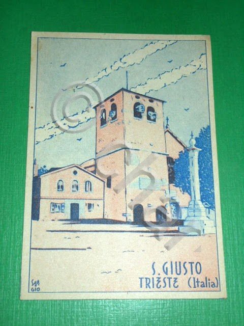 Cartolina Trieste - S. Giusto - illustratore Sergio 1940 ca.