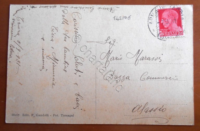 Cartolina Triora - 1931