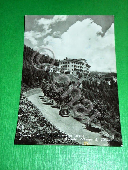 Cartolina Trivero - Lungo la panoramica Zegna - Grande Albergo …