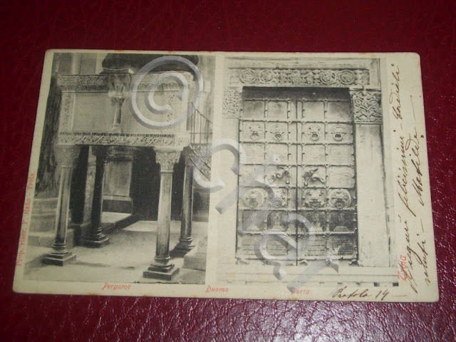 Cartolina Troia ( Foggia ) - Duomo ( Porta e …