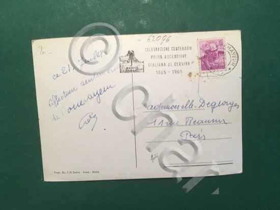 Cartolina Tunnel Del Monte Bianco - 1965