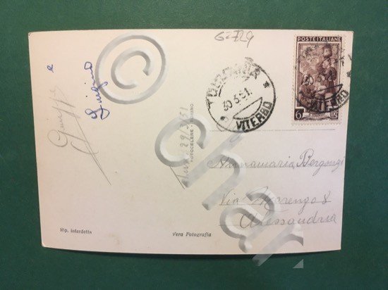 Cartolina Tuscania - Giardino Pubblico - 1951