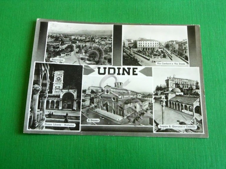 Cartolina Udine - Vedute diverse 1955 ca