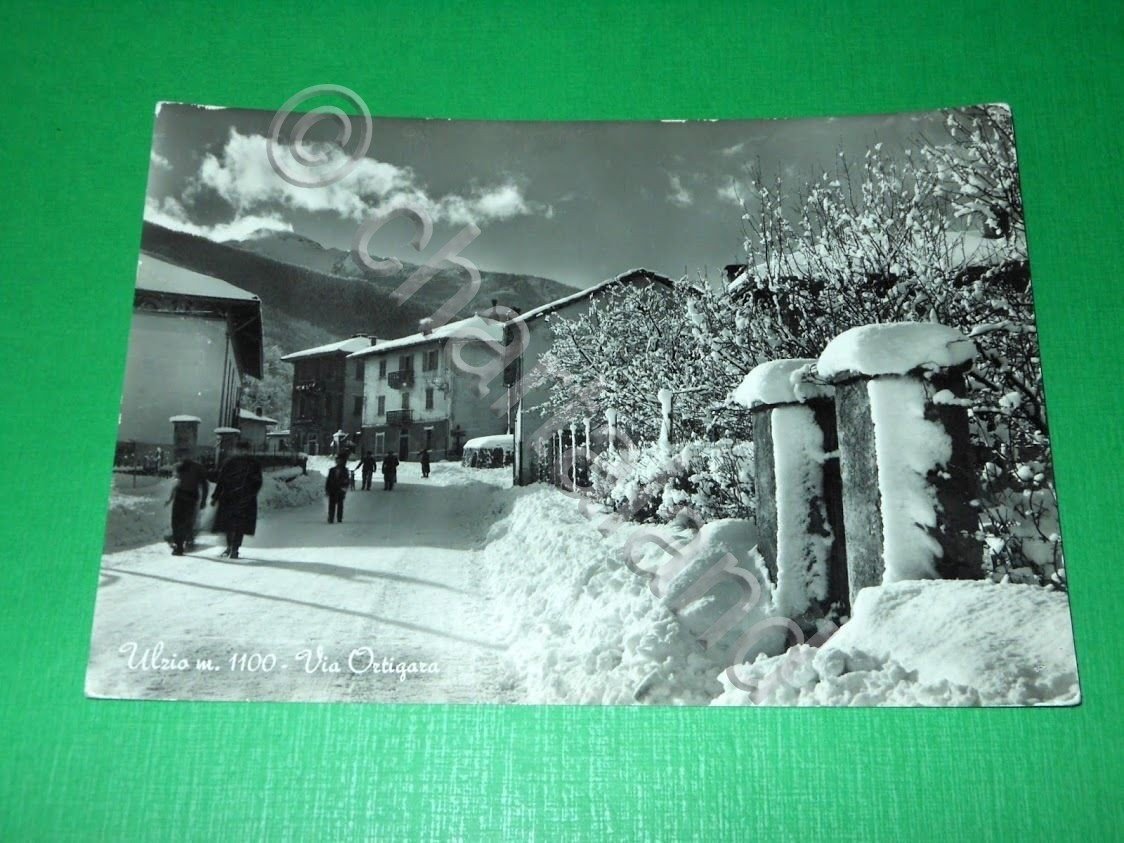 Cartolina Ulzio - Via Ortigara 1955 ca.