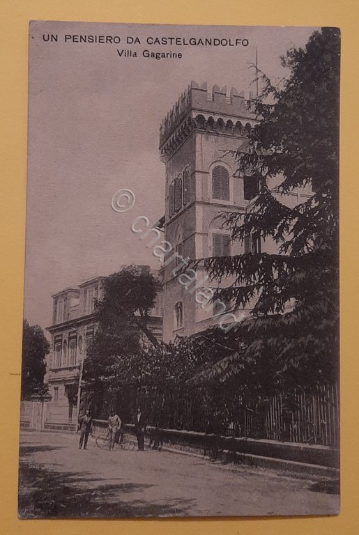 Cartolina Un Pensiero da Castelgandolfo - Villa Gagarine - 1913