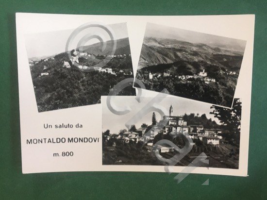 Cartolina Un Saluto Da Montaldo Mondovi m.800 - 1960 ca.