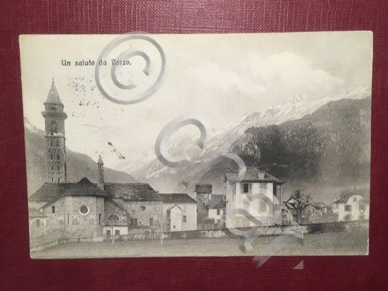 Cartolina Un Saluto da Varzo - 1920