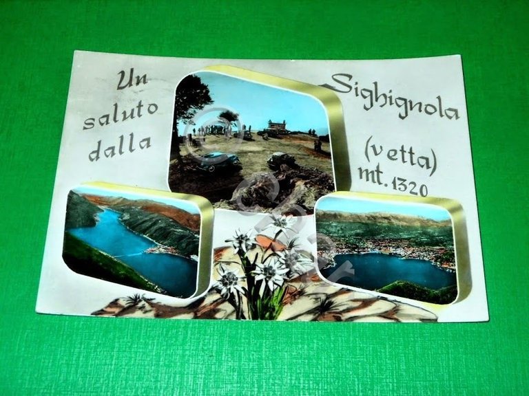 Cartolina Un saluto dalla Sighignola (vetta) - Vedute diverse 1960