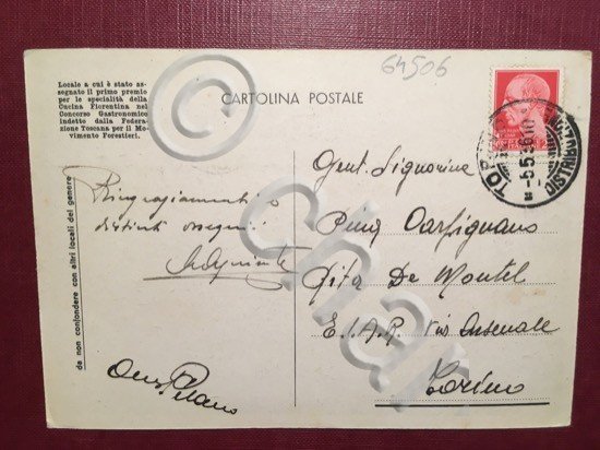 Cartolina Una Sala Della Buca di S. Ruffillo - 1961