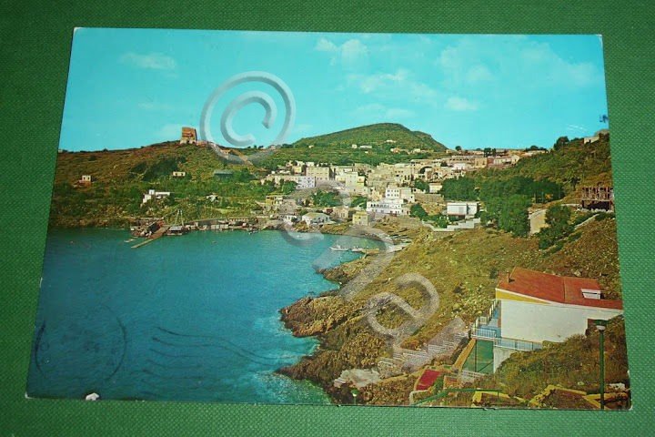 Cartolina Ustica ( Palermo ) - Panorama visto dal mare …