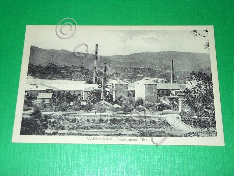 Cartolina Vado Ligure - Stabilimento Ilva 1930 ca.