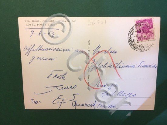 Cartolina Val Badia - Dolominti - Corvara m.1558 - Hotel …