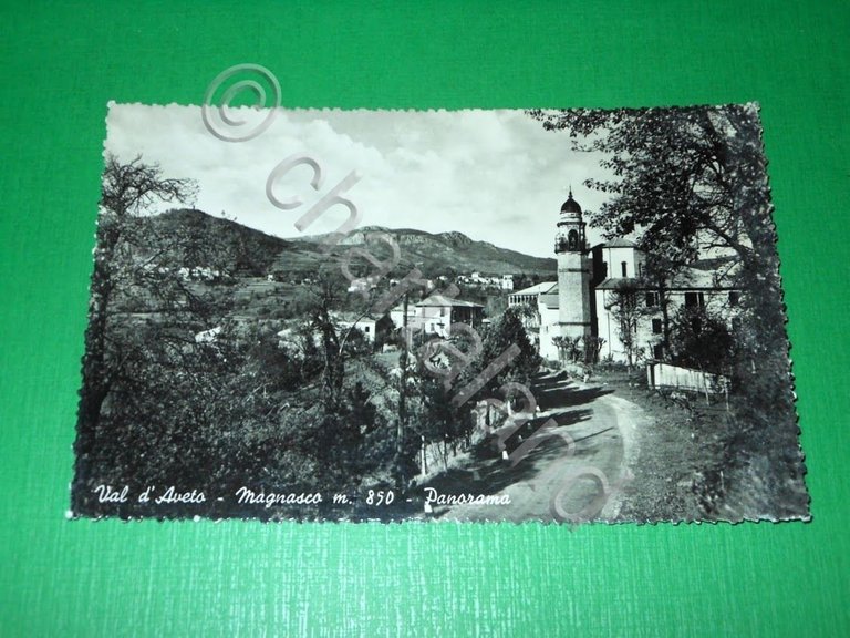 Cartolina Val d' Aveto - Magnasco - Panorama 1950 ca