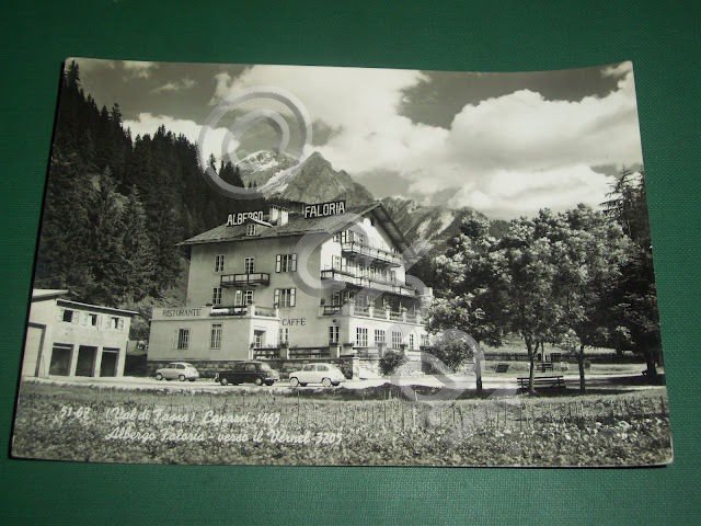 Cartolina Val di Fassa - Canazei - Albergo Faloria 1958