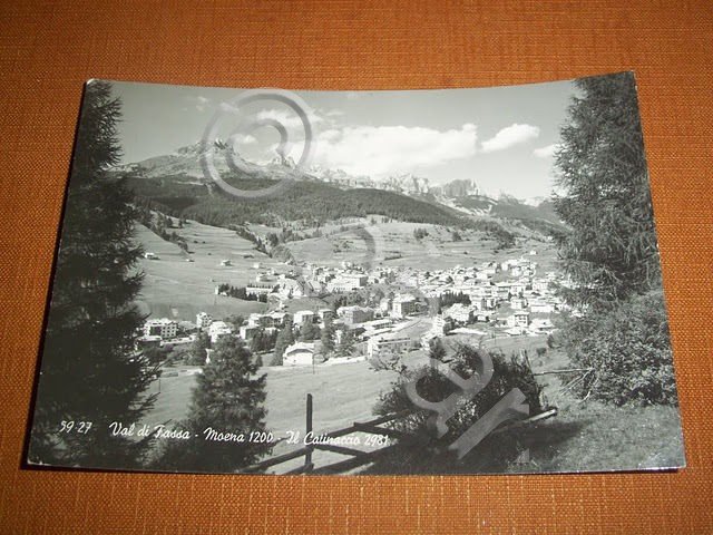 Cartolina Val di Fassa - Moena - Il Catinaccio 1963