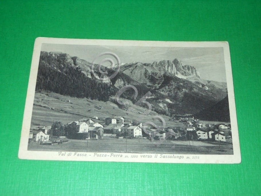Cartolina Val di Fassa - Pozza - Perra - Panorama …