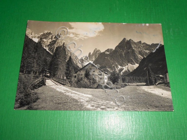 Cartolina Val Fiscalina - Albergo Dolomiti 1953