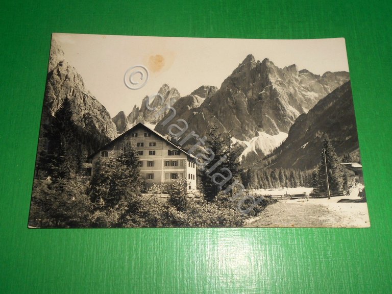 Cartolina Val Fiscalina - Albergo Dolomiti 1955