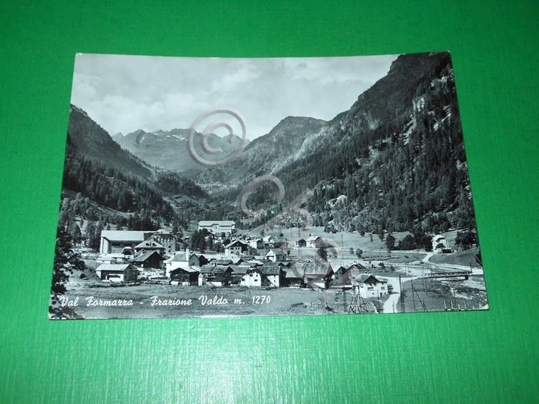 Cartolina Val Formazza - Frazione Valdo - Panorama 1959.