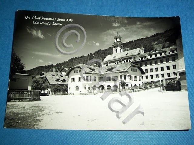 Cartolina (Val Pusteria) Sesto - Dettaglio 1955 ca