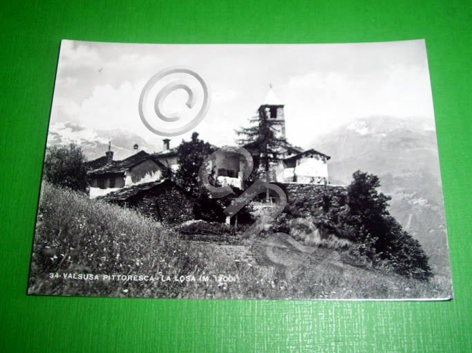 Cartolina Val Susa pittoresca - La Losa 1960